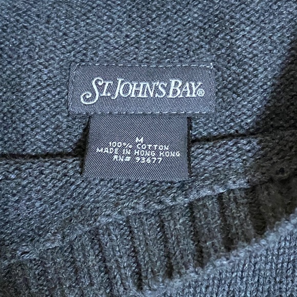 St. John’s Bay Gray Men’s Sweater, Medium - Picture 4 of 4